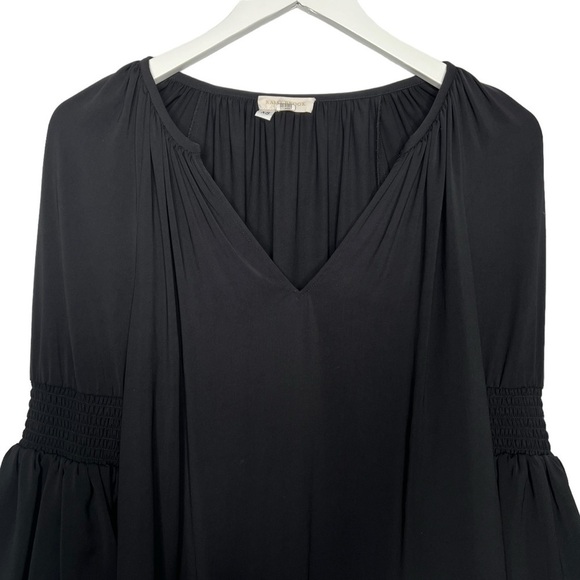 Ramy Brook Lali Blouse Black Tiered Bell Sleeve Size XS - Picture 9 of 13